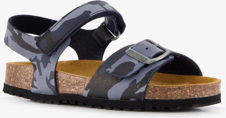 Hush Puppies kinder bio sandalen camouflage blauw