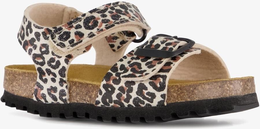 Hush Puppies kinder bio sandalen met panterprint Bruin