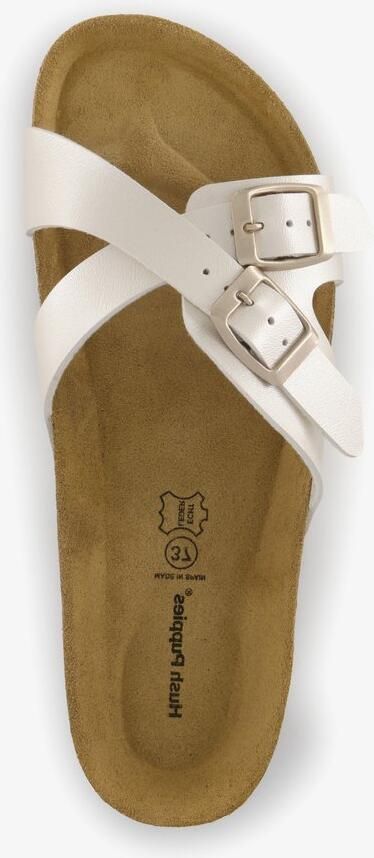 Hush Puppies leren dames bio slippers goud