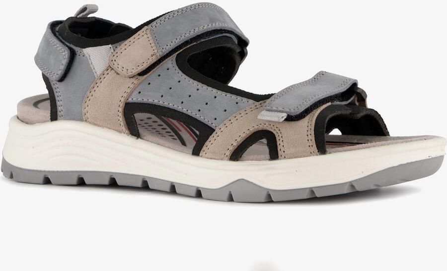 Hush Puppies leren dames sandalen blauw Uitneembare zool