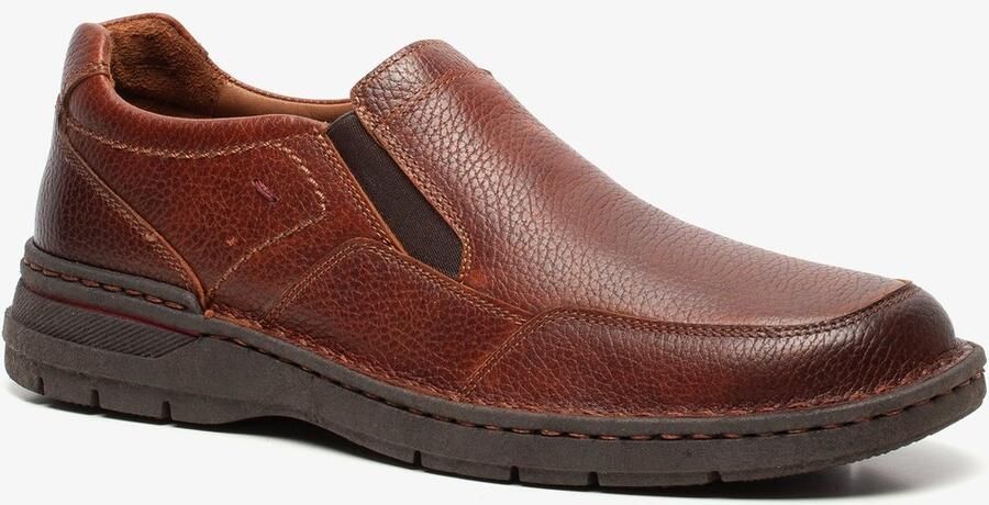 Hush Puppies leren heren instappers bruin Uitneembare zool