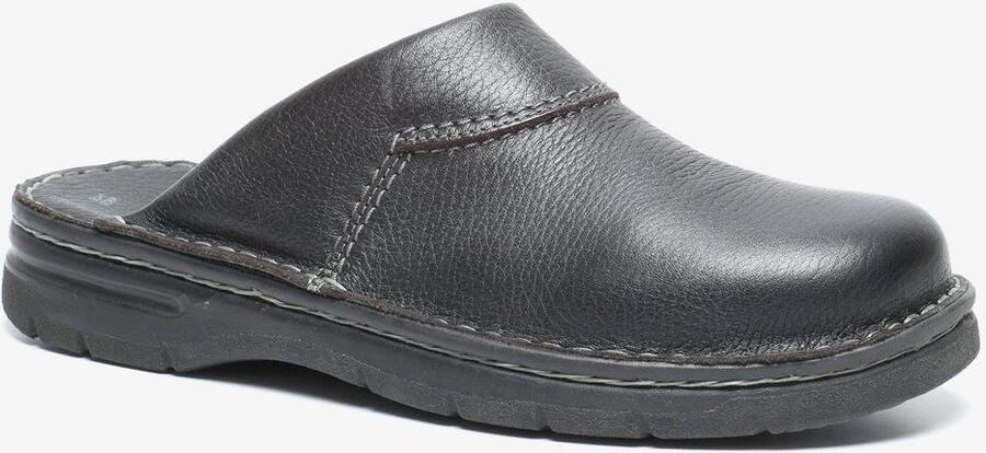 Hush Puppies leren heren pantoffels Zwart Sloffen Echt leer
