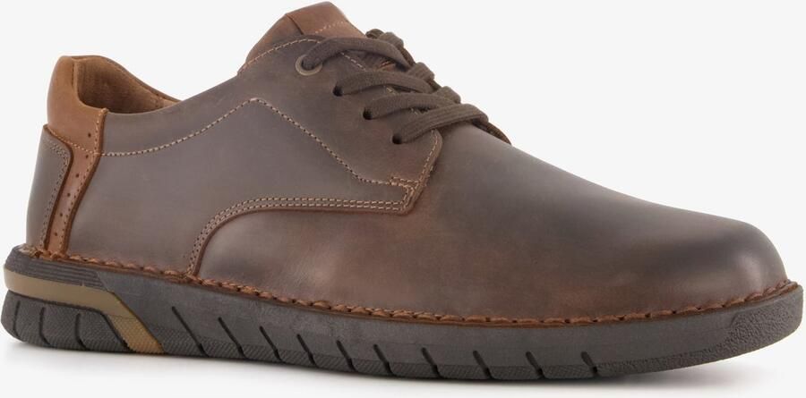 Hush Puppies leren heren veterschoenen bruin Uitneembare zool