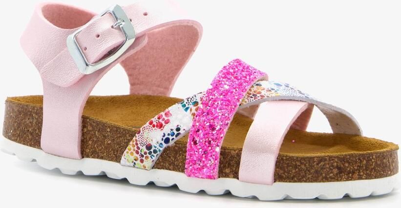 Hush Puppies meisjes bio sandalen met glitters roze