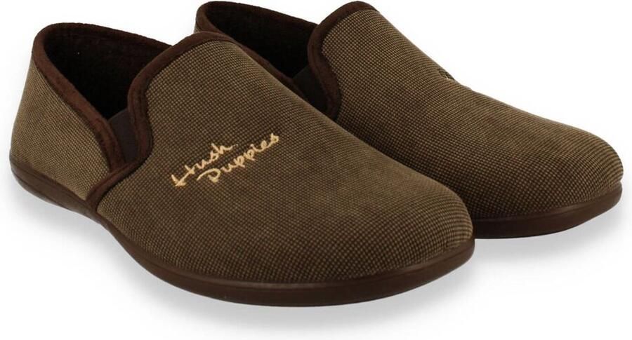 Hush Puppies Heren Pantoffel Dot Bruin - Foto 9