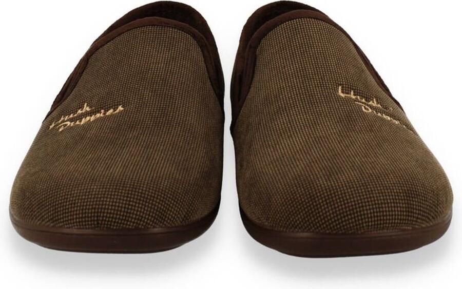 Hush Puppies Heren Pantoffel Dot Bruin - Foto 6