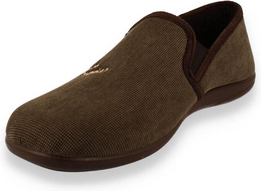 Hush Puppies Heren Pantoffel Dot Bruin - Foto 4
