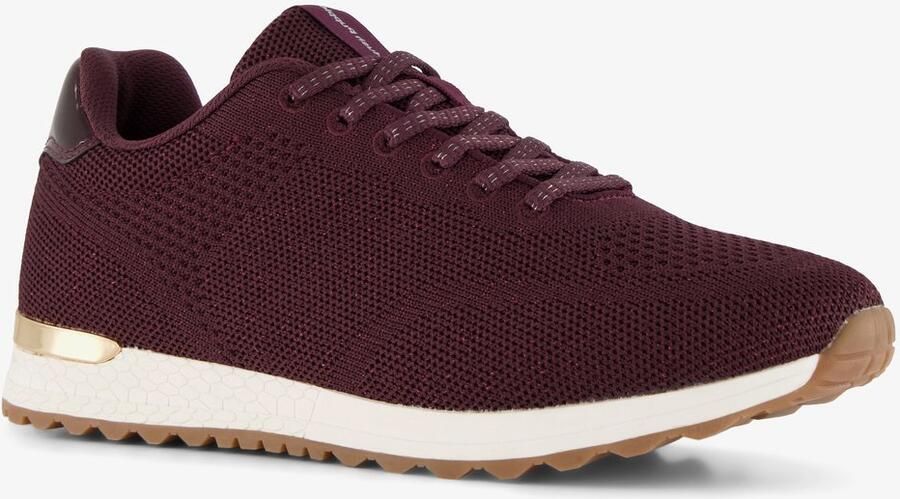 Hush Puppies sneakers dames brodeauxrood Uitneembare zool
