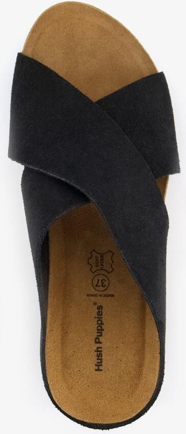 Hush Puppies suede dames bio sandalen zwart - Foto 2