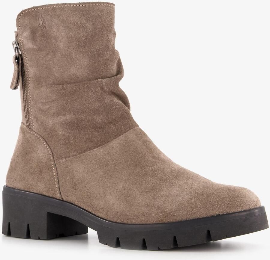 Hush Puppies suede dames boots beige Echt leer Uitneembare zool