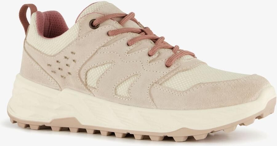 Hush Puppies suede dames sneakers beige Uitneembare zool