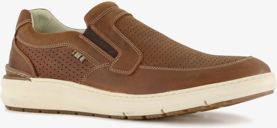 Hush Puppies suede heren instappers blauw Extra comfort Memory Foam