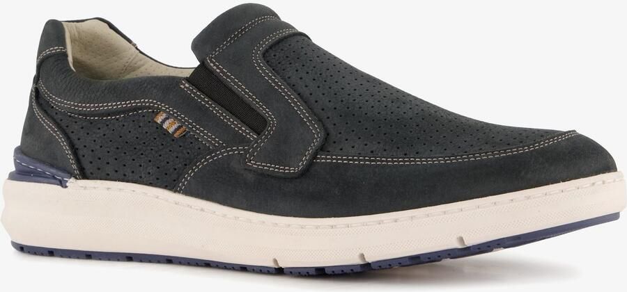 Hush Puppies suede heren instappers cognac Extra comfort Memory Foam