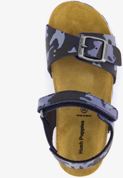 Hush Puppies kinder bio sandalen blauw camouflage
