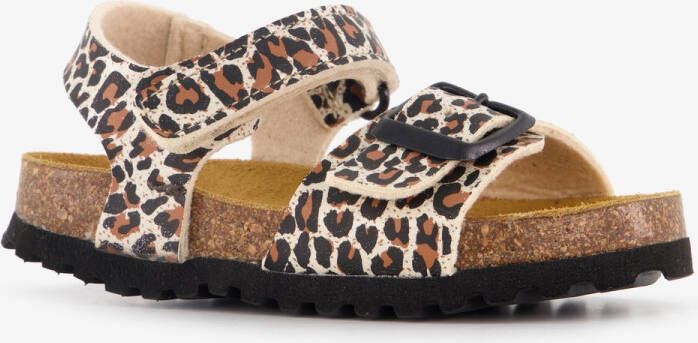 Hush Puppies kinder bio sandalen met panterprint Bruin