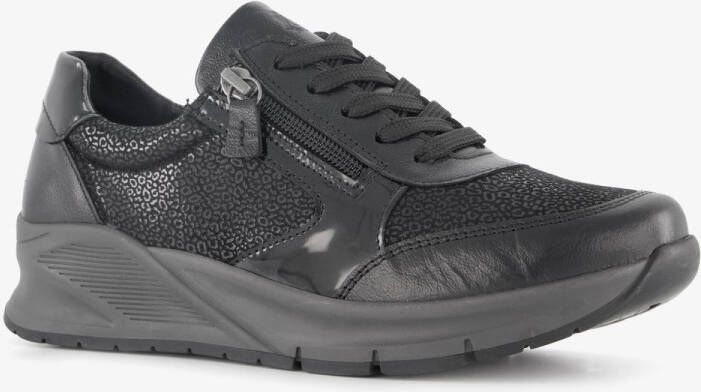 Hush Puppies leren dame sneakers zwart Uitneembare zool