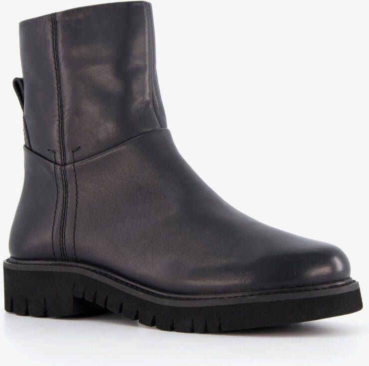 Hush Puppies leren dames boots zwart