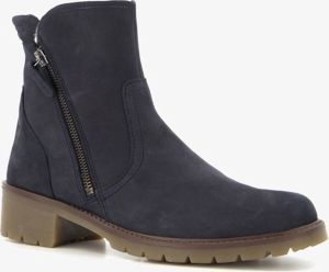 Hush Puppies leren enkellaarsjes met zachte Blauw Uitneembare zool