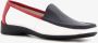 Hush Puppies leren dames mocassins wit blauw - Thumbnail 1