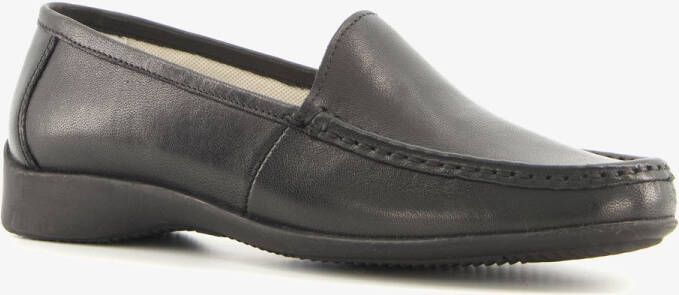 Hush Puppies leren dames mocassins zwart