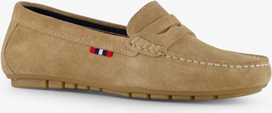 Hush Puppies leren dames moccasins beige Uitneembare zool