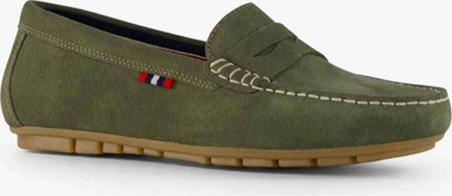 Hush Puppies leren dames moccasins groen Uitneembare zool