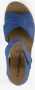 Hush Puppies leren dames sandalen blauw Uitneembare zool - Thumbnail 5