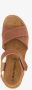 Hush Puppies leren dames sandalen cognac Uitneembare zool - Thumbnail 3
