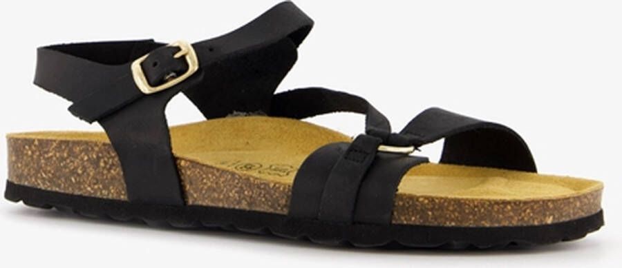 Hush Puppies leren dames sandalen zwart Echt leer