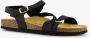 Hush Puppies leren dames sandalen zwart Echt leer - Thumbnail 3