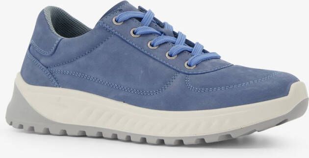 Hush Puppies leren dames sneakers blauw Extra comfort Memory Foam