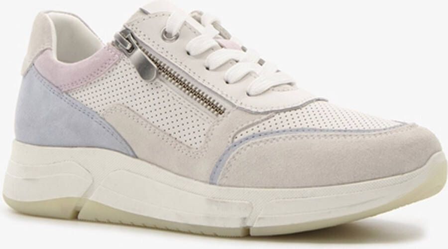 Hush Puppies leren dames sneakers wit pastel Echt leer Uitneembare zool