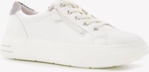 Hush Puppies leren sneakers wit Uitneembare zool