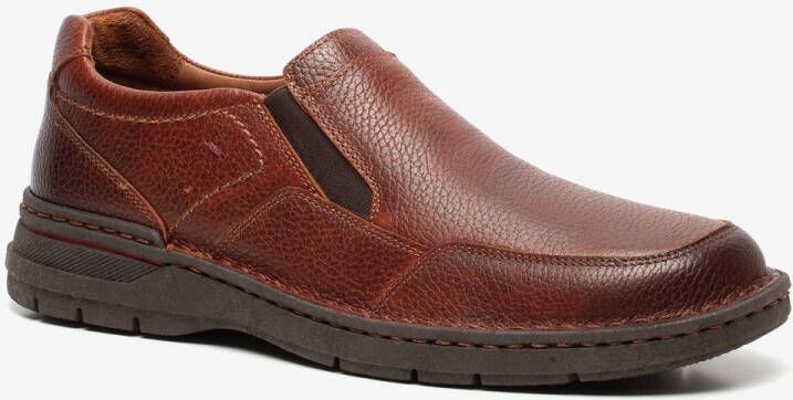 Hush Puppies leren heren instappers bruin Uitneembare zool