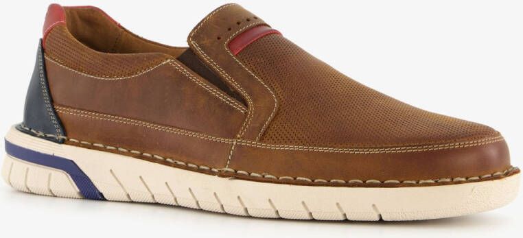 Hush Puppies leren heren instappers cognac