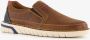 Hush Puppies leren heren instappers cognac Extra comfort Memory Foam - Thumbnail 2