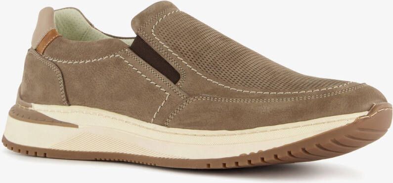 Hush Puppies leren heren instappers grijs
