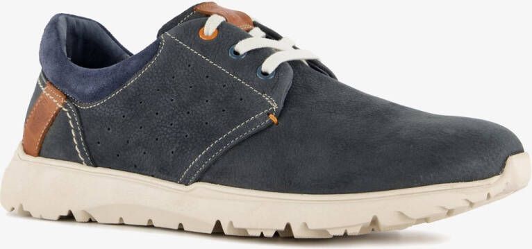 Hush Puppies leren heren veterschoenen blauw