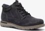 Hush Puppies leren heren veterschoenen blauw Echt leer Uitneembare zool - Thumbnail 3