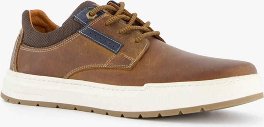 Hush Puppies leren heren veterschoenen cognac - Foto 1