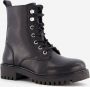 Hush Puppies leren meisjes veterboots Zwart - Thumbnail 3