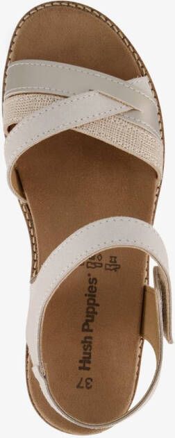 Hush Puppies metallic dames sandalen Goud Uitneembare zool