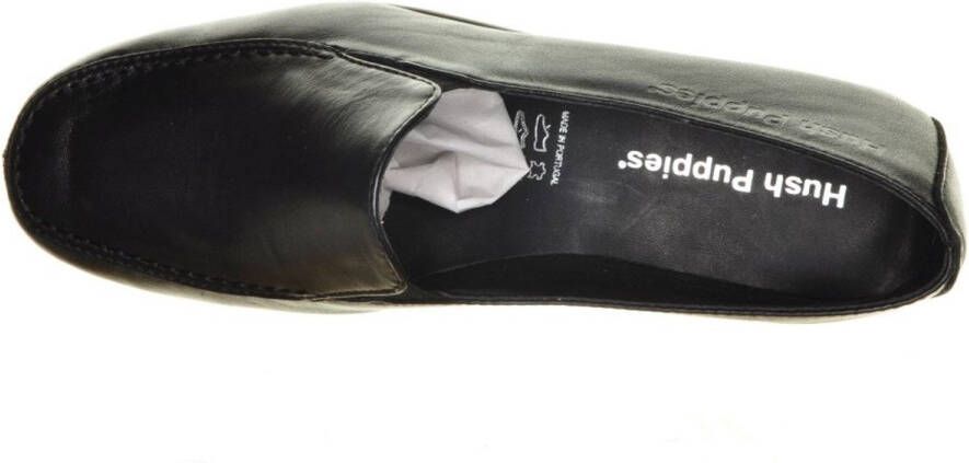 Hush Puppies Mocassin Zwart Zacht Leder