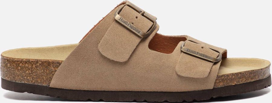 Hush Puppies Slippers taupe Suede Dames