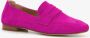 Hush Puppies suede dames loafers fuchsia roze Echt leer - Thumbnail 4