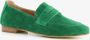 Hush Puppies suede dames loafers groen Echt leer - Thumbnail 3