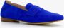 Hush Puppies suede dames loafers kobalt blauw Echt leer - Thumbnail 4