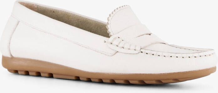 Hush Puppies suède dames mocassins wit