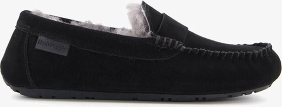 Hush Puppies suede dames pantoffels zwart Sloffen