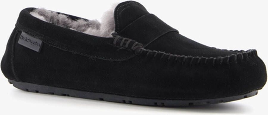 Hush Puppies suede dames pantoffels zwart Sloffen